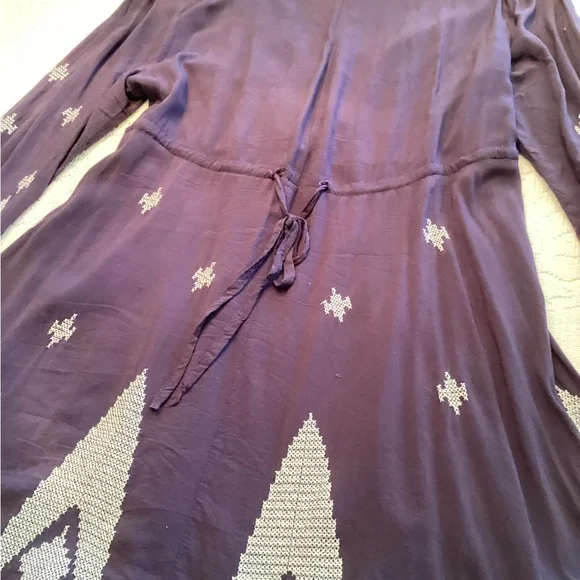 Boho Blue Tunic/Mini with Embroidery - Picture 7 of 11